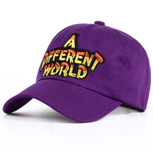 Load image into Gallery viewer, Purple Multi Color A Different World Cap