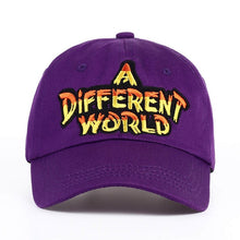 Load image into Gallery viewer, Purple Multi Color A Different World Cap