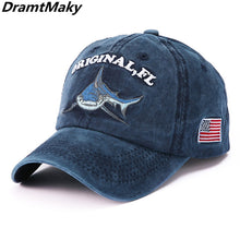 Load image into Gallery viewer, FL Shark Embroidery  baseball cap
