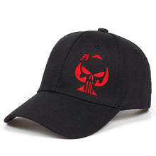 Load image into Gallery viewer, Skull Sniper Hat Embroidered Black Baseball Cap