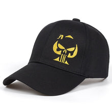 Load image into Gallery viewer, Skull Sniper Hat Embroidered Black Baseball Cap