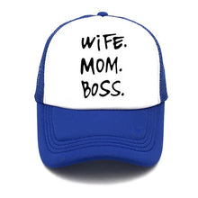 Load image into Gallery viewer, Spring New WIFE MOM BOSS Letters Print Solid Color Simple Baseball