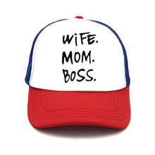Load image into Gallery viewer, Spring New WIFE MOM BOSS Letters Print Solid Color Simple Baseball